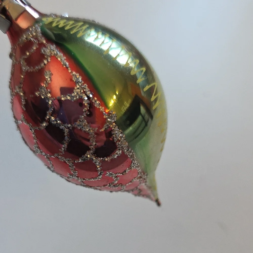 Vintage Glass Ornament Set - Multicolor